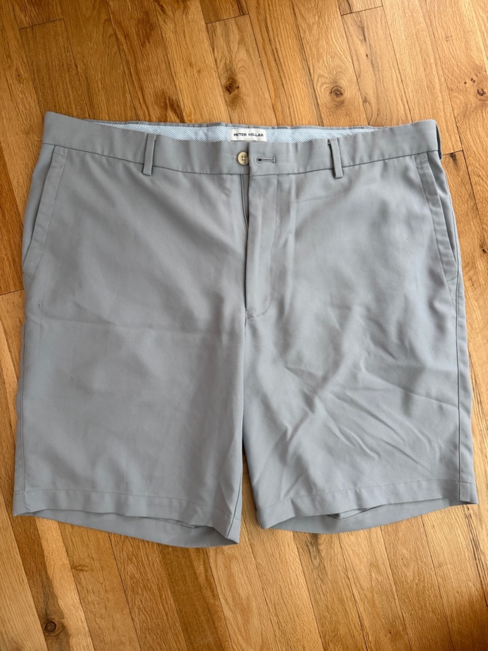 Peter Millar Performance Shorts Men’s 38 Light Gray Golf Short